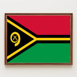 Vanuatu National Flag Modern Art Country Flag Poster PosterGoat