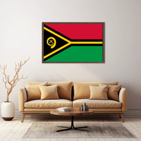 Vanuatu National Flag Modern Art Country Flag Poster PosterGoat