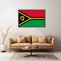 Vanuatu National Flag Modern Art Country Flag Poster PosterGoat