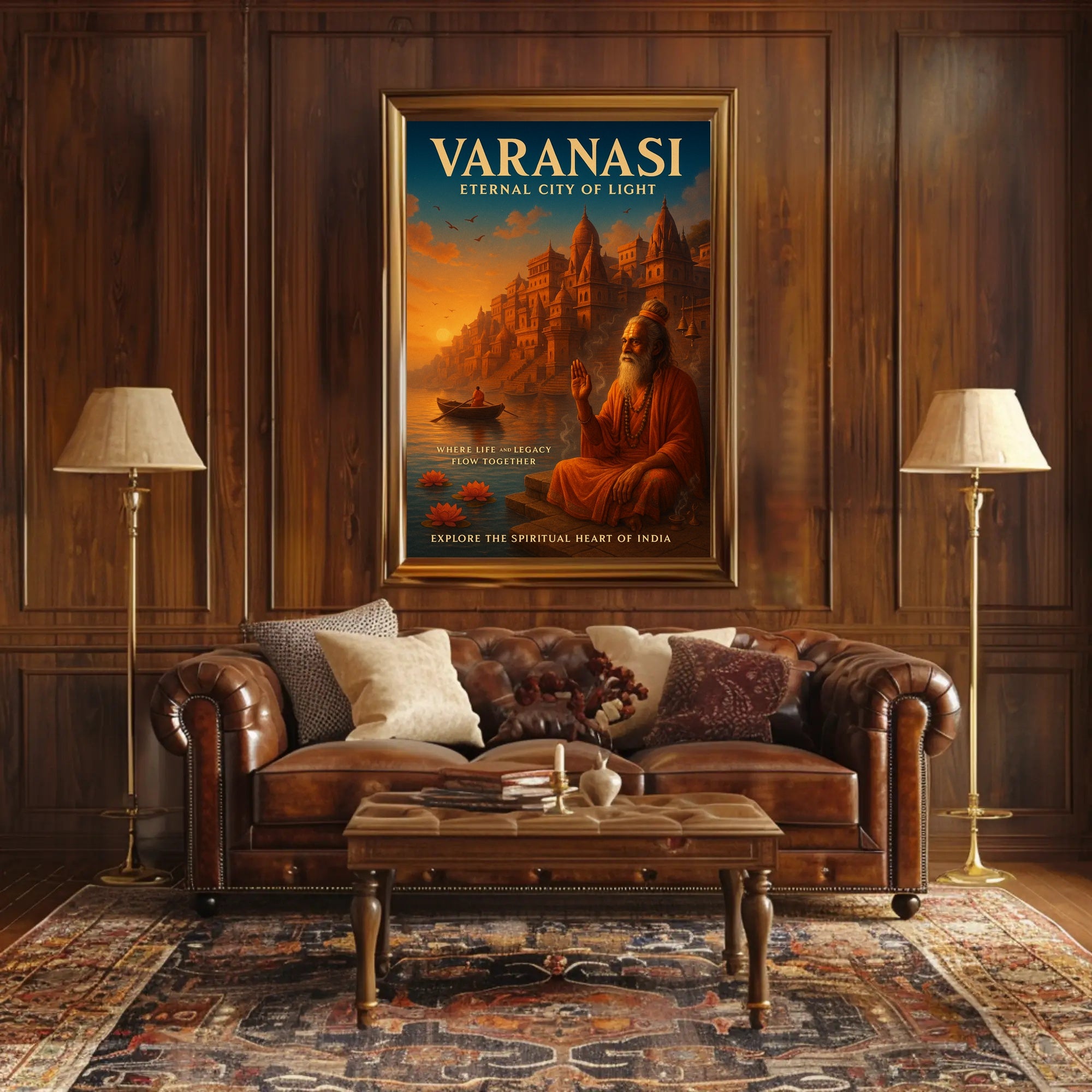 Varanasi Eternal City of Light Poster PosterGoat