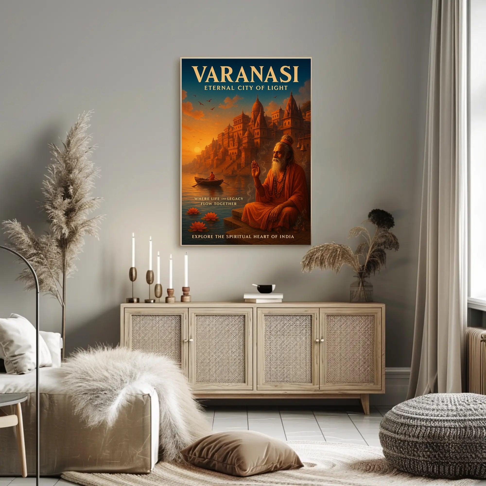 Varanasi Eternal City of Light Poster PosterGoat