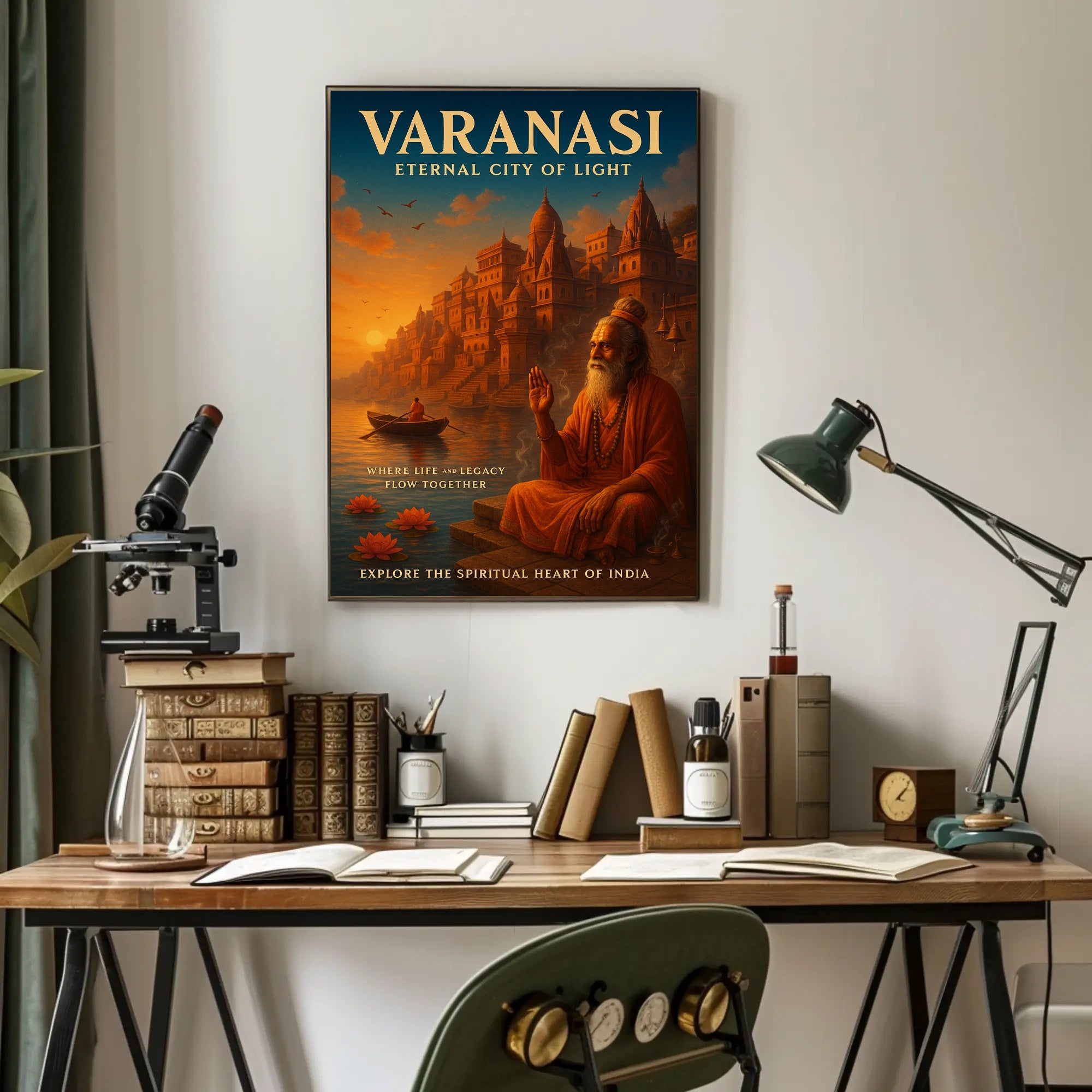Varanasi Eternal City of Light Poster PosterGoat