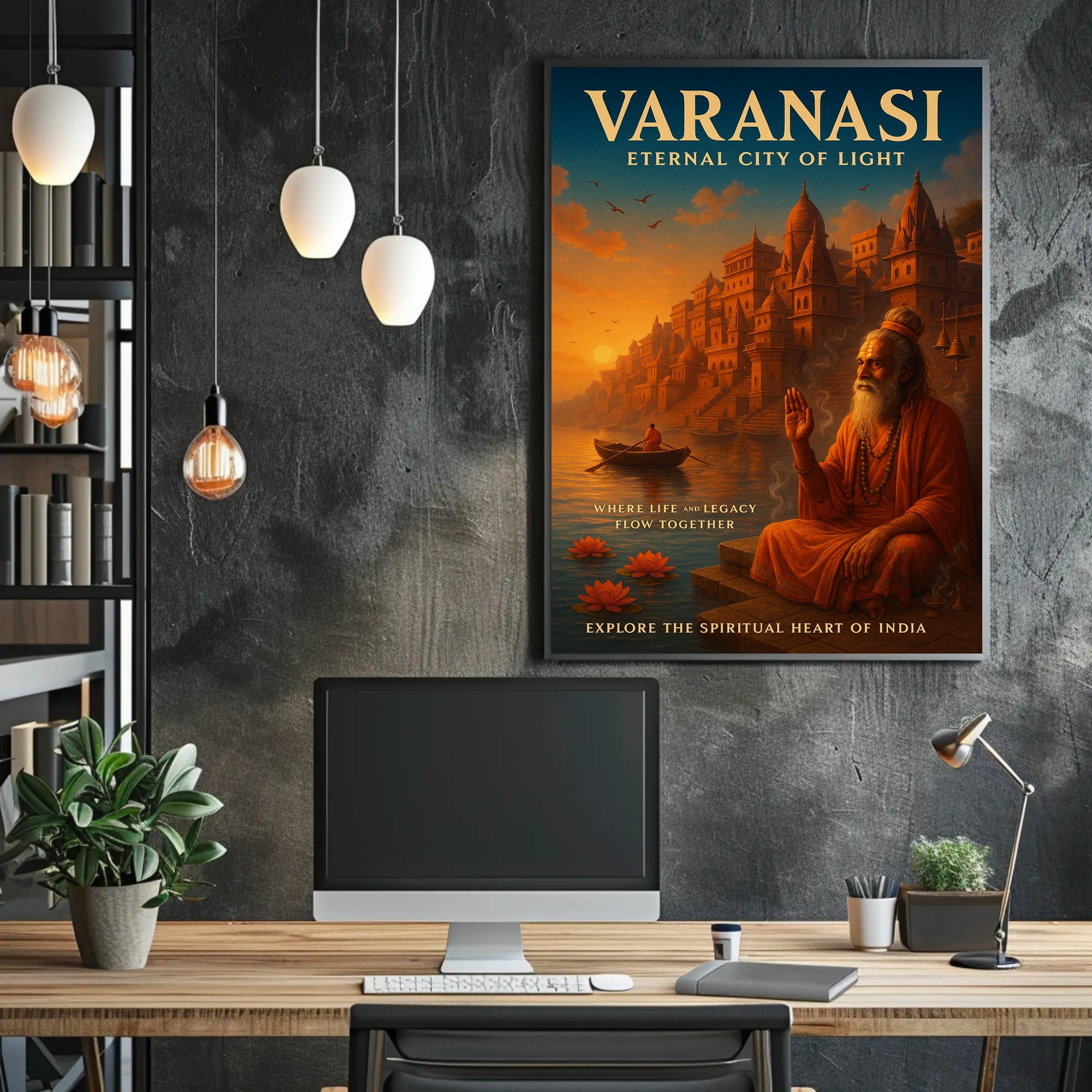 Varanasi Eternal City of Light Poster PosterGoat