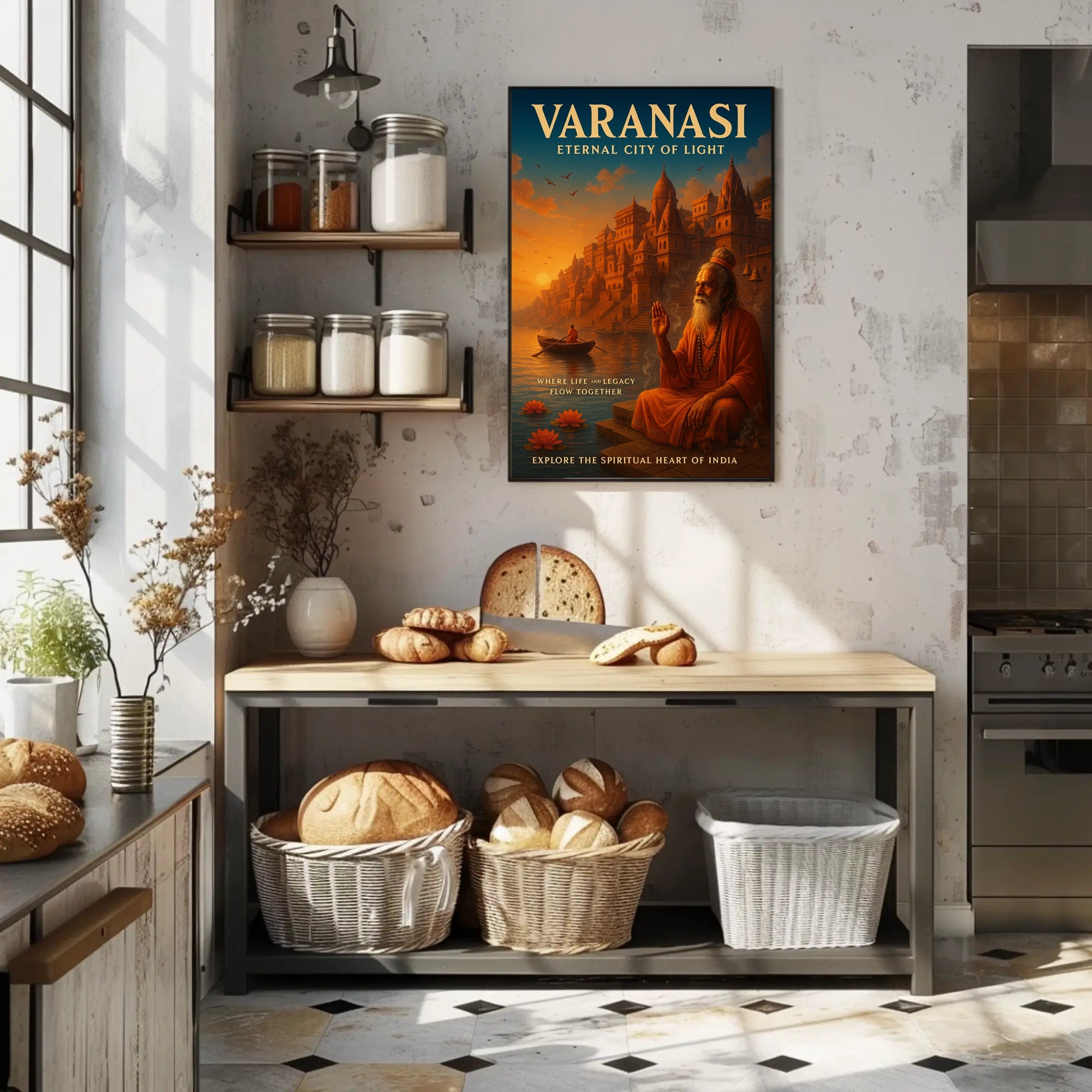 Varanasi Eternal City of Light Poster PosterGoat