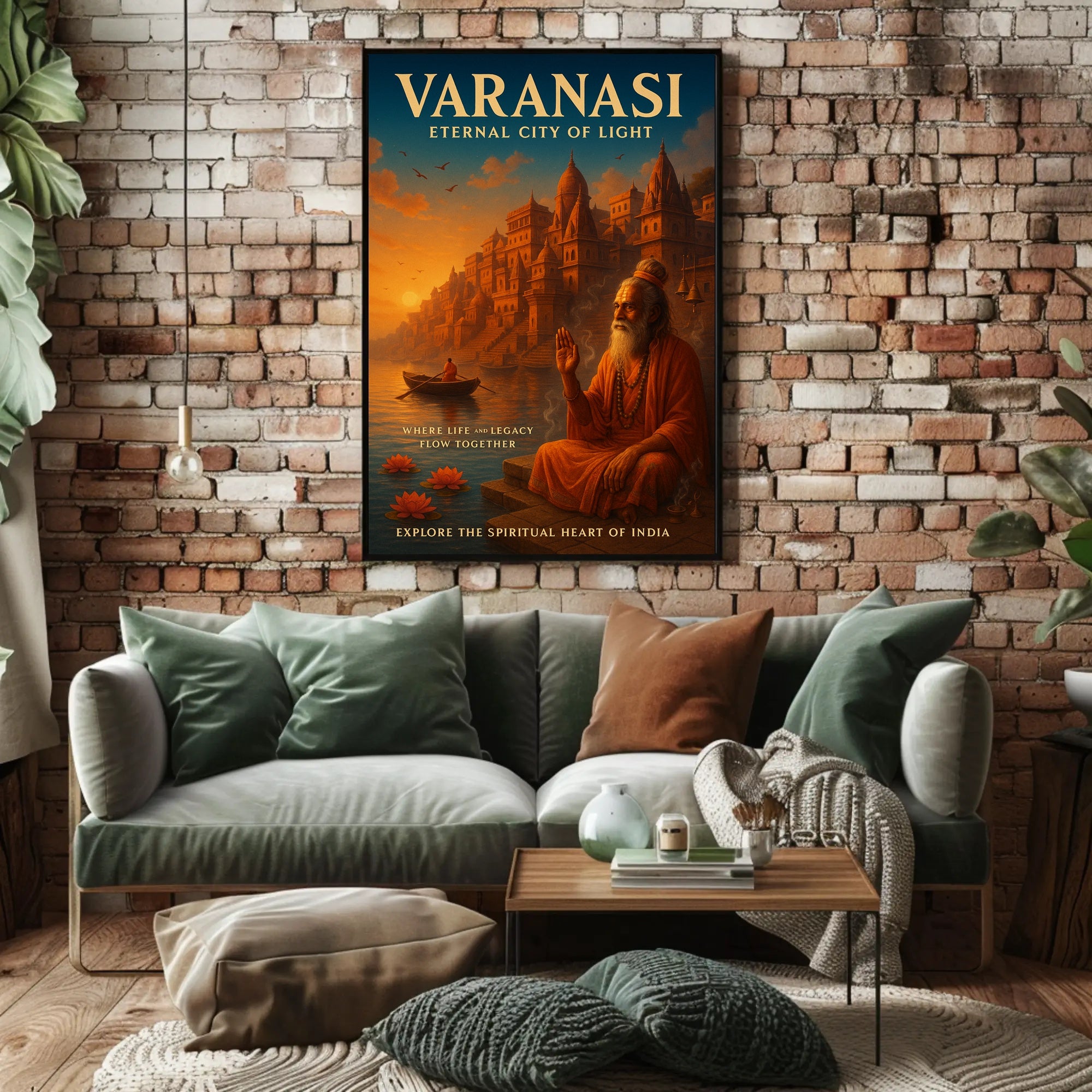 Varanasi Eternal City of Light Poster PosterGoat