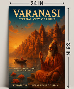 Varanasi Eternal City of Light Poster PosterGoat
