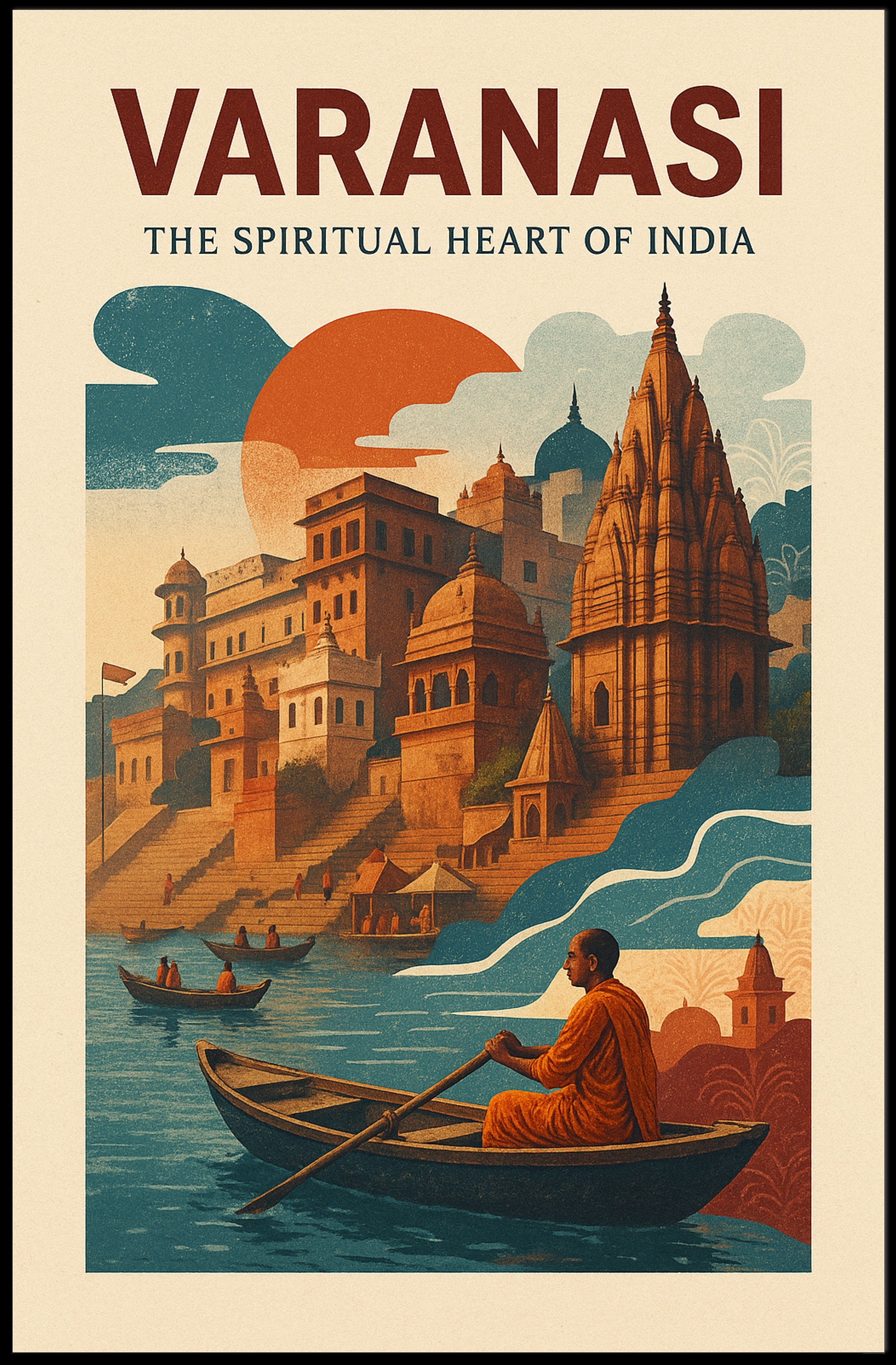 Varanasi The Spiritual Heart of India Poster PosterGoat
