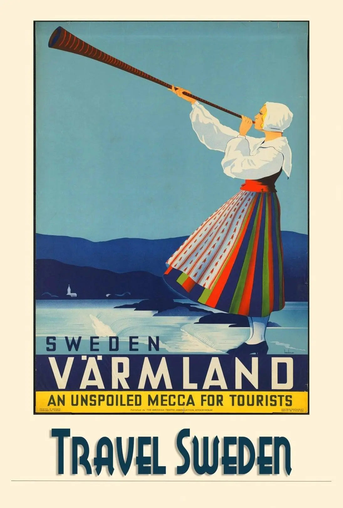 Värmland Travel Swedish Culture Poster - Travel Poster PosterGoat