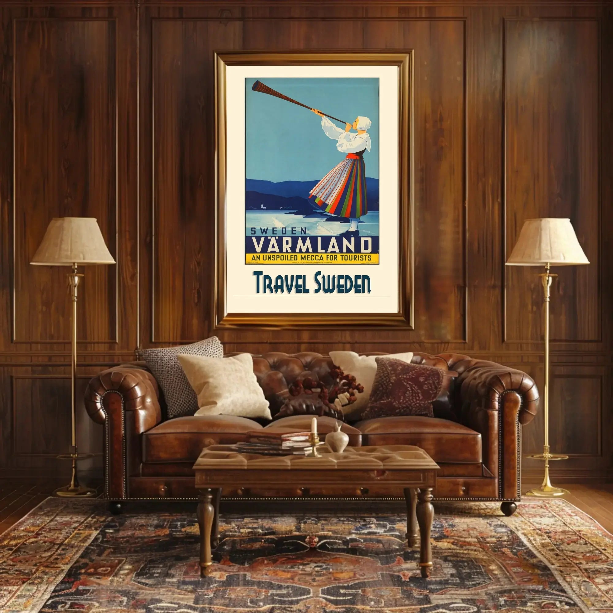 Värmland Travel Swedish Culture Poster - Travel Poster PosterGoat