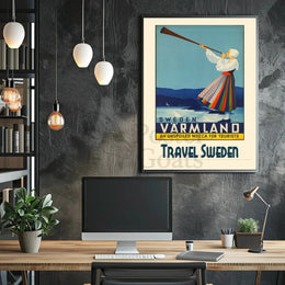 Värmland Travel Swedish Culture Poster - Travel Poster PosterGoat