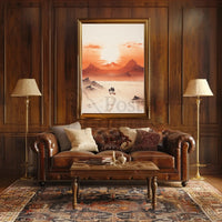 Vast Desert Landscape Journey Artistic Exploration Poster PosterGoat