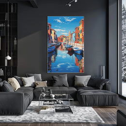 Venetian Canal Scene Photorealistic Travel Poster PosterGoat