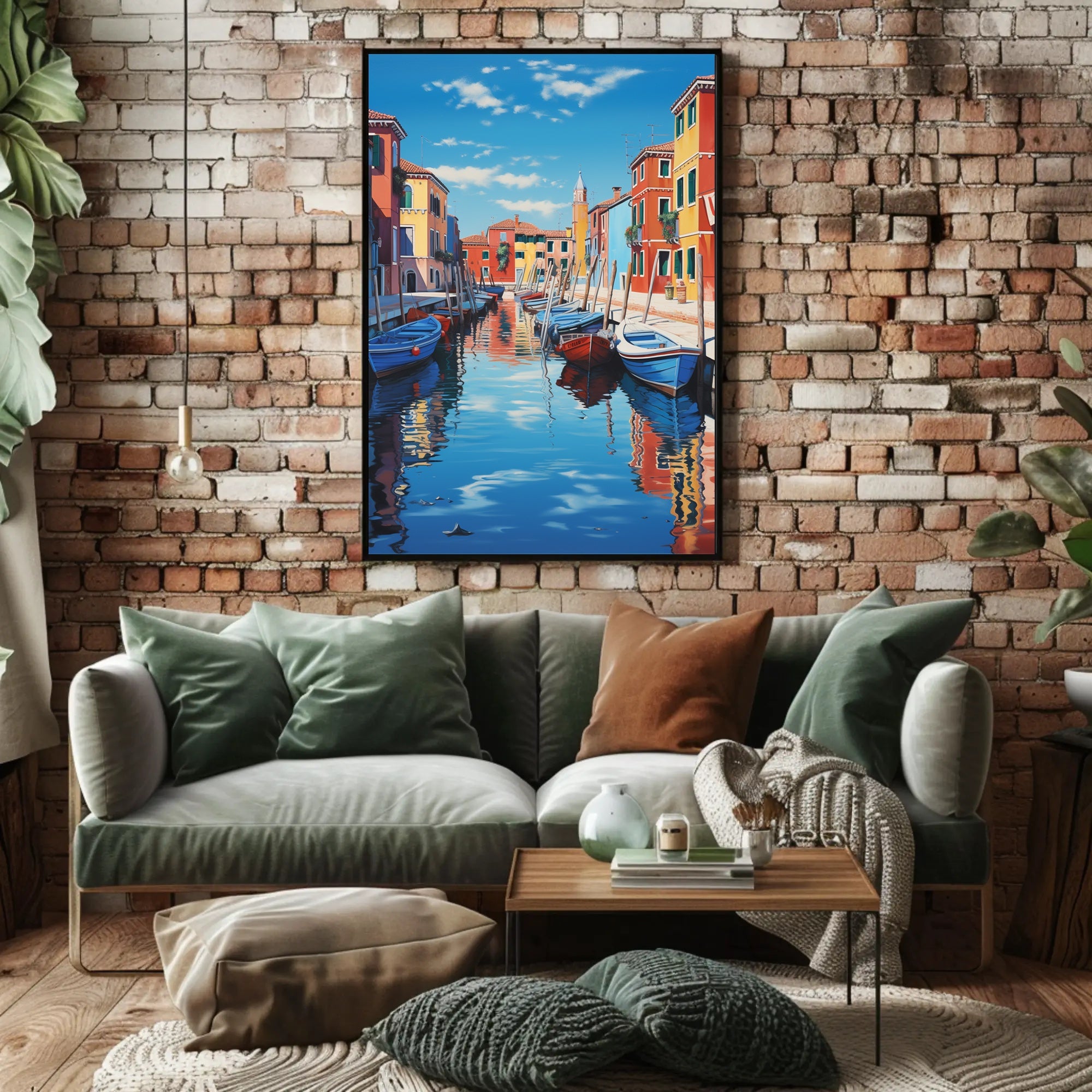 Venetian Canal Scene Photorealistic Travel Poster PosterGoat