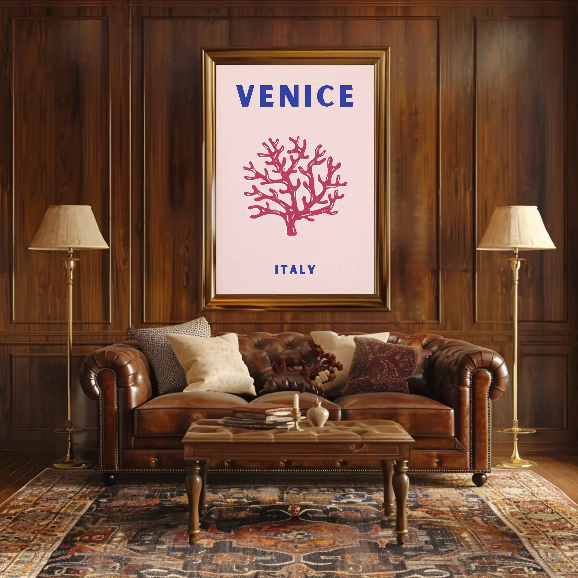 Venetian Elegance Modern Art Travel Poster PosterGoat