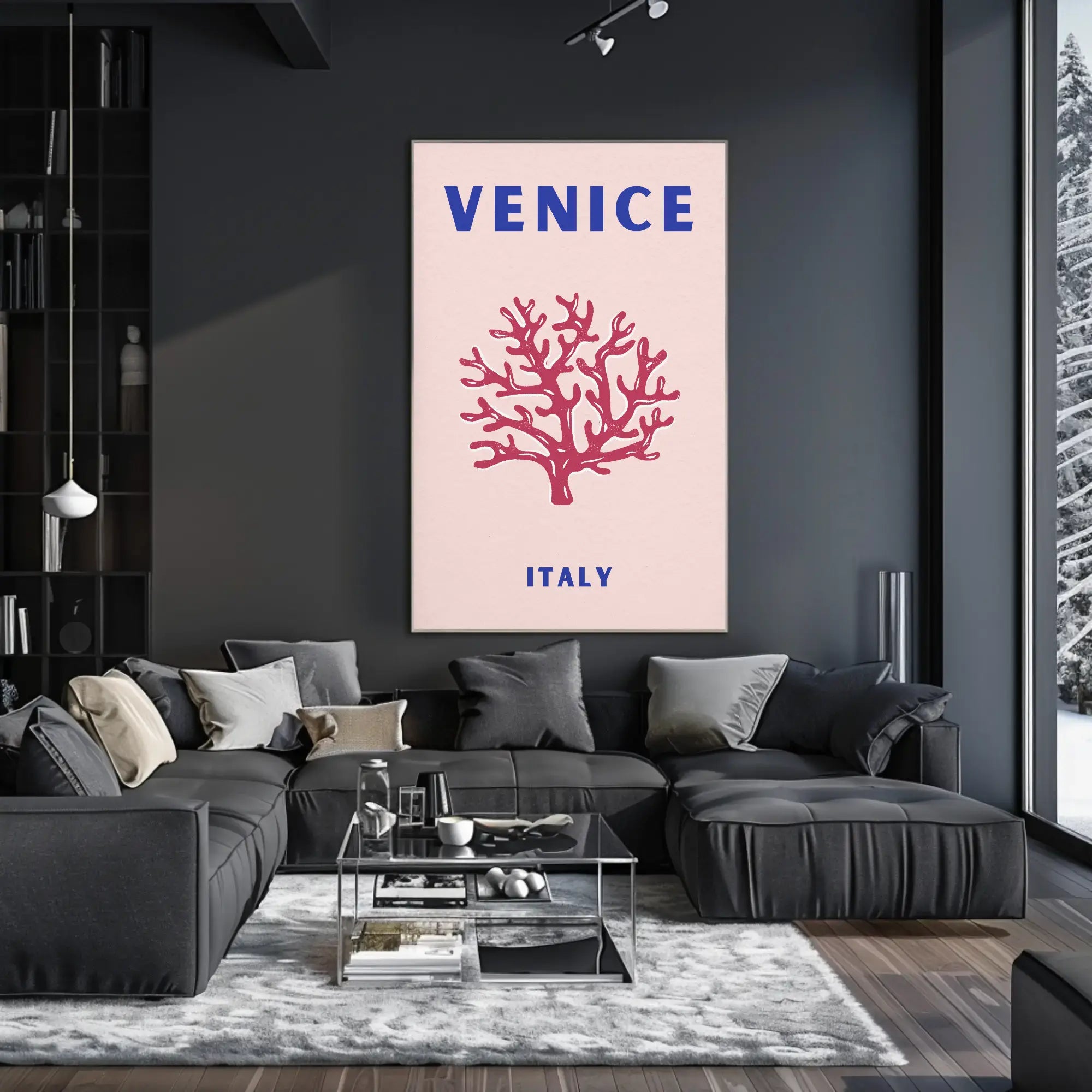 Venetian Elegance Modern Art Travel Poster PosterGoat