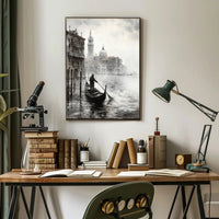 Venetian Gondola Scene: Impressionistic Travel Poster PosterGoat