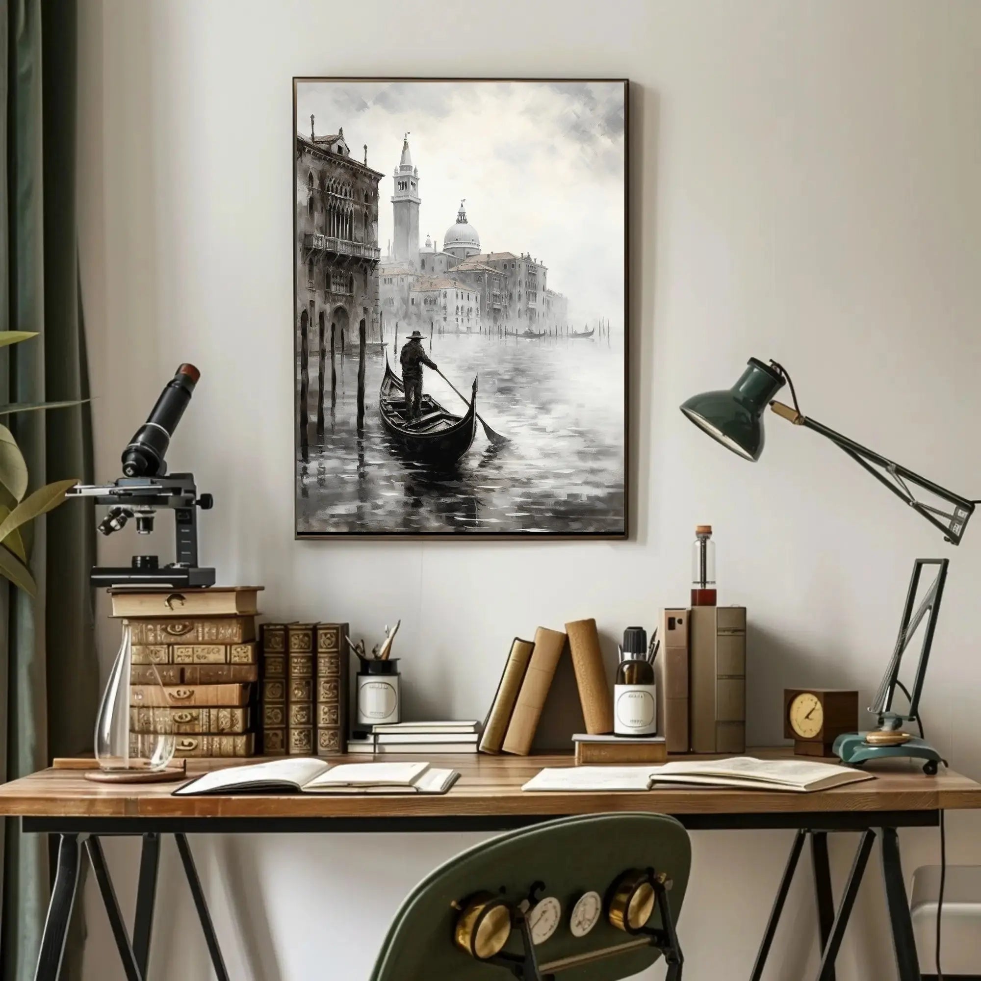 Venetian Gondola Scene: Impressionistic Travel Poster PosterGoat