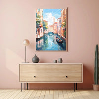 Venetian Tranquility in Impressionistic Art Travel Poster PosterGoat