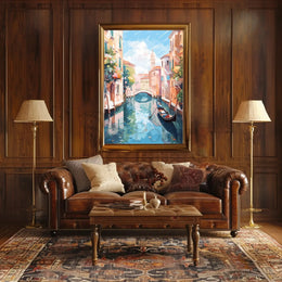 Venetian Tranquility in Impressionistic Art Travel Poster PosterGoat