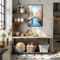 Venetian Tranquility in Impressionistic Art Travel Poster PosterGoat