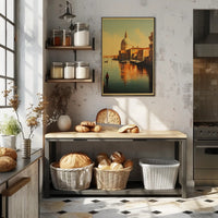 Venetian Tranquility: Photorealistic Italian Canal Travel Poster PosterGoat