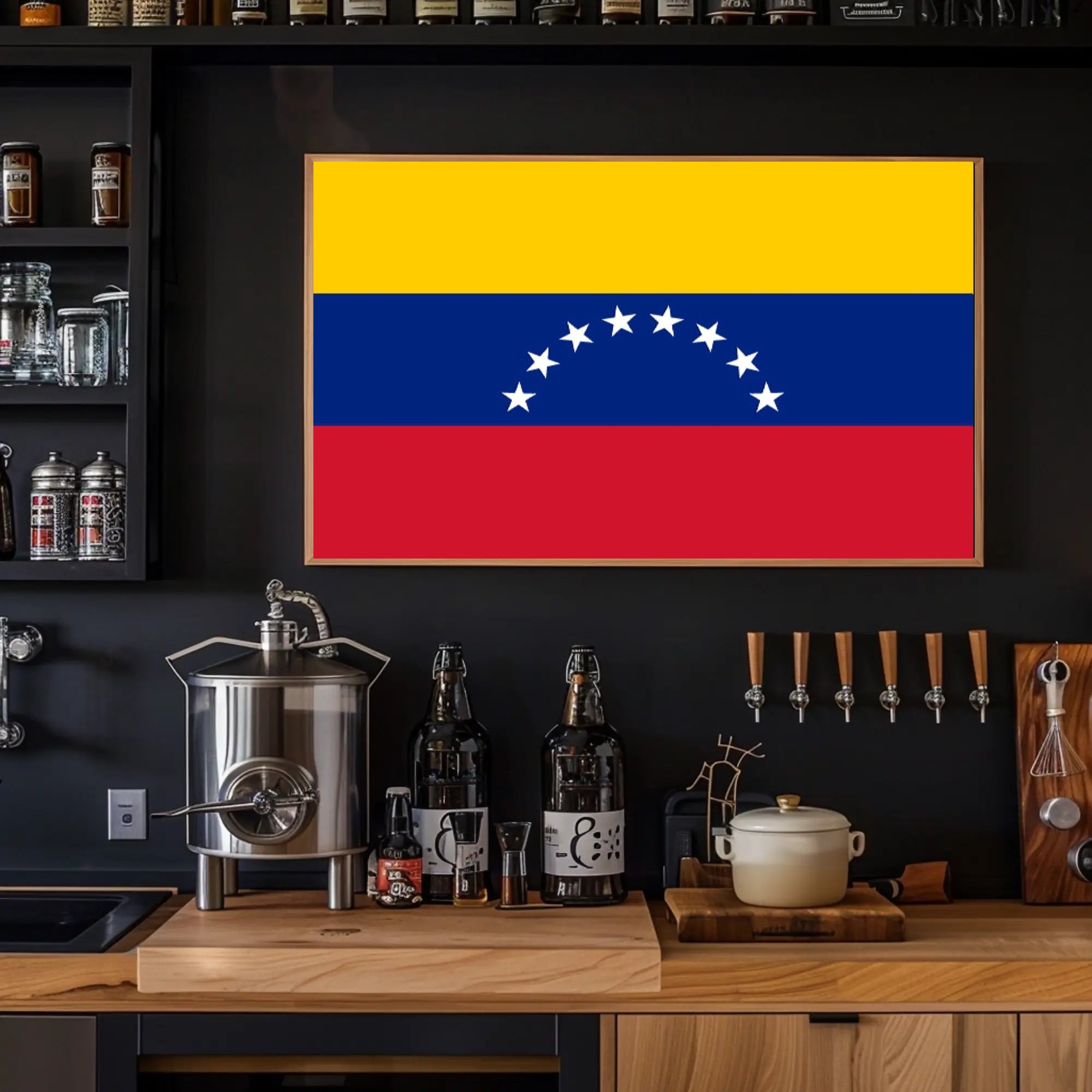 Venezuelan Pride Flag Celebration Country Flag Poster PosterGoat