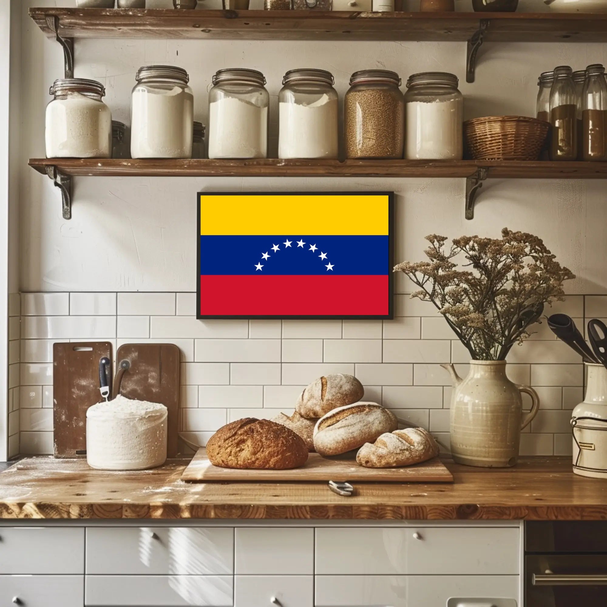 Venezuelan Pride Flag Celebration Country Flag Poster PosterGoat