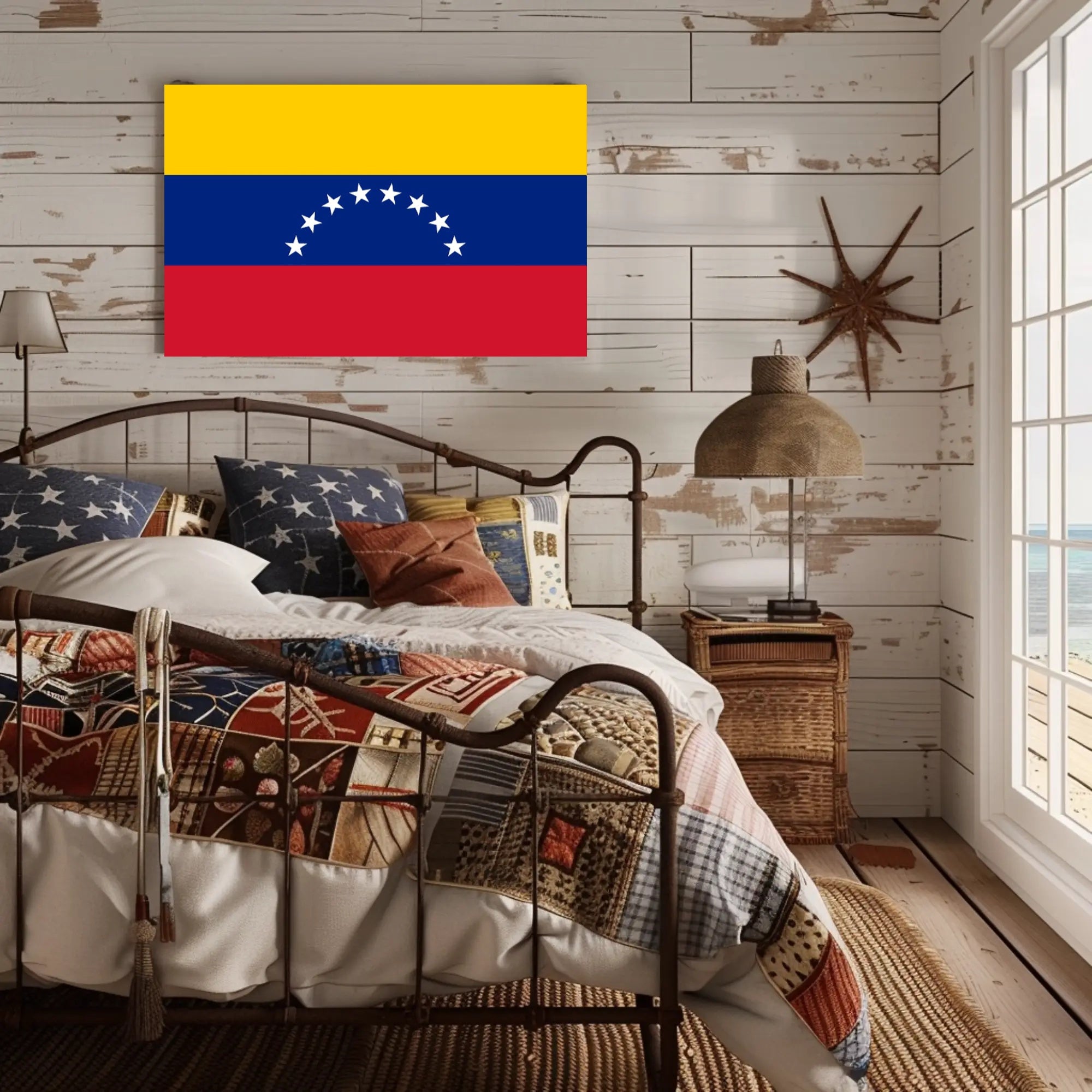 Venezuelan Pride Flag Celebration Country Flag Poster PosterGoat