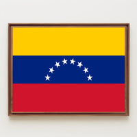Venezuelan Pride Flag Celebration Country Flag Poster PosterGoat