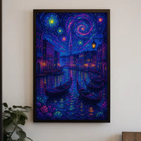 Venice Dreamscape: Starry Night-Inspired Travel Poster PosterGoat