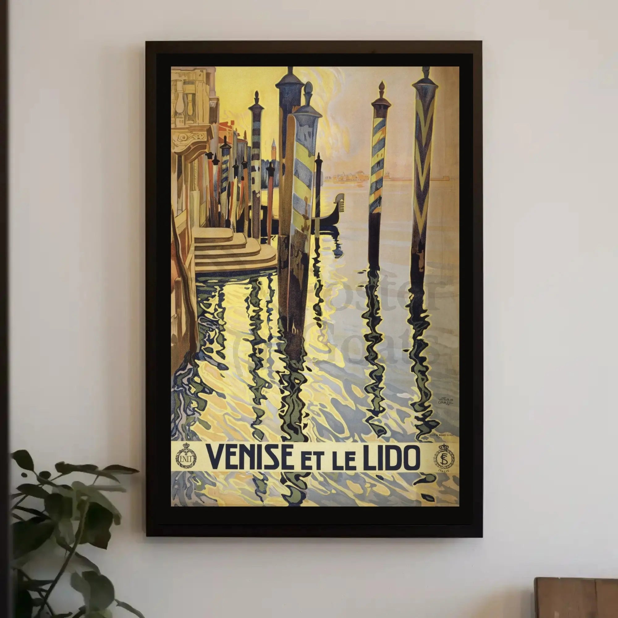 Venice Gondola Classic Travel Poster PosterGoat
