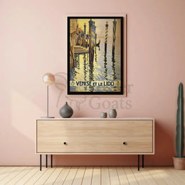 Venice Gondola Classic Travel Poster PosterGoat