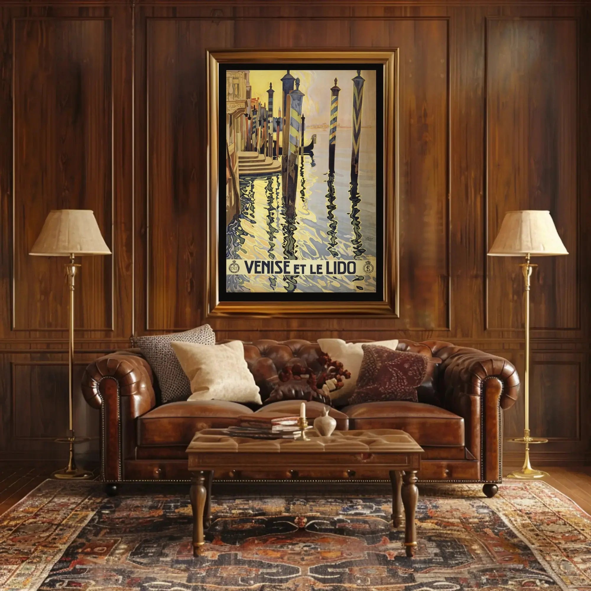 Venice Gondola Classic Travel Poster PosterGoat