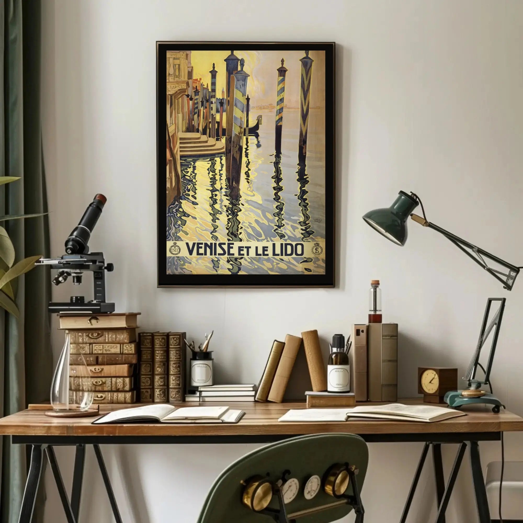 Venice Gondola Classic Travel Poster PosterGoat