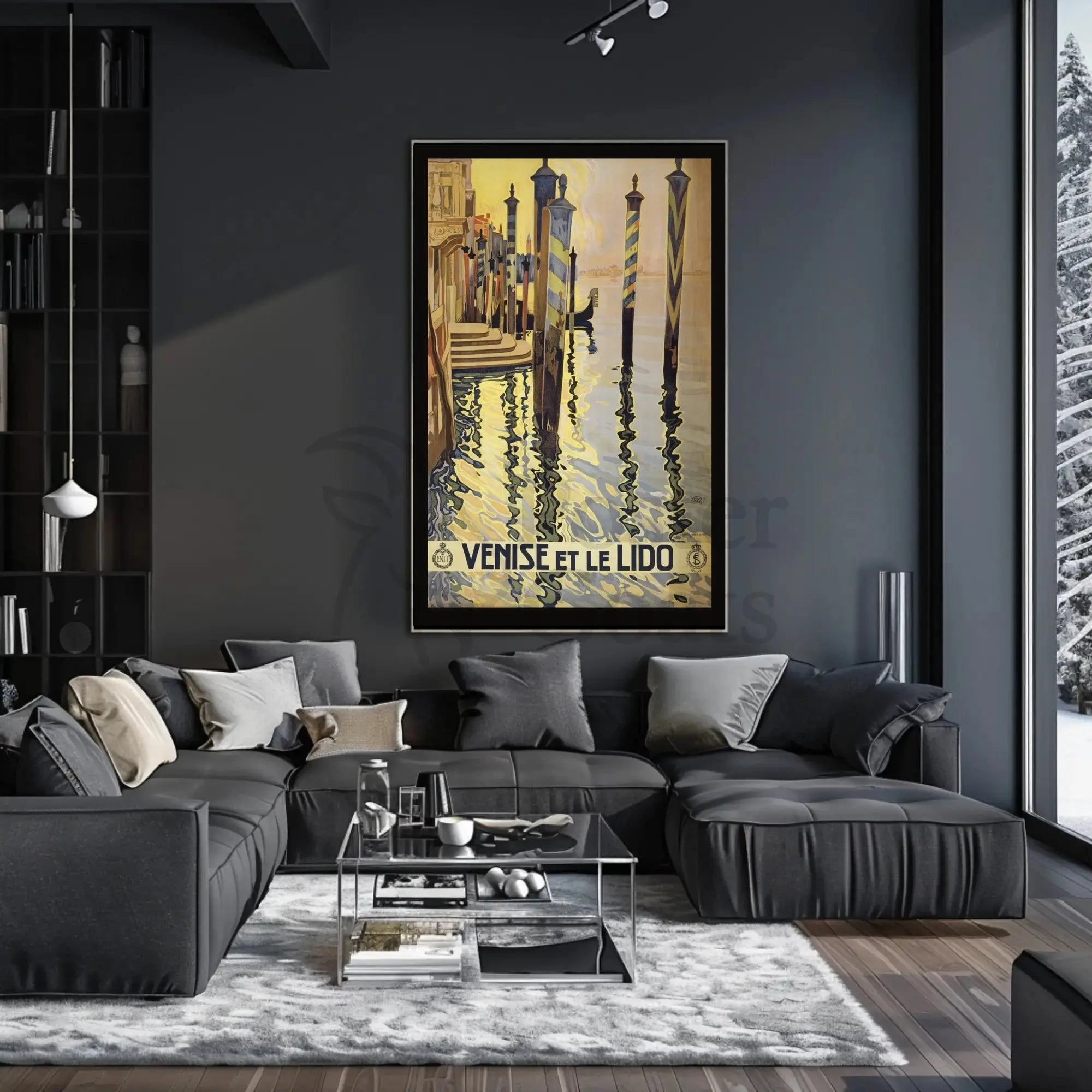 Venice Gondola Classic Travel Poster PosterGoat