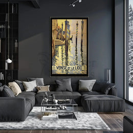 Venice Gondola Classic Travel Poster PosterGoat
