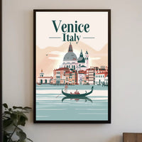 Venice Gondola Ride: Serene Urban Travel Poster PosterGoat