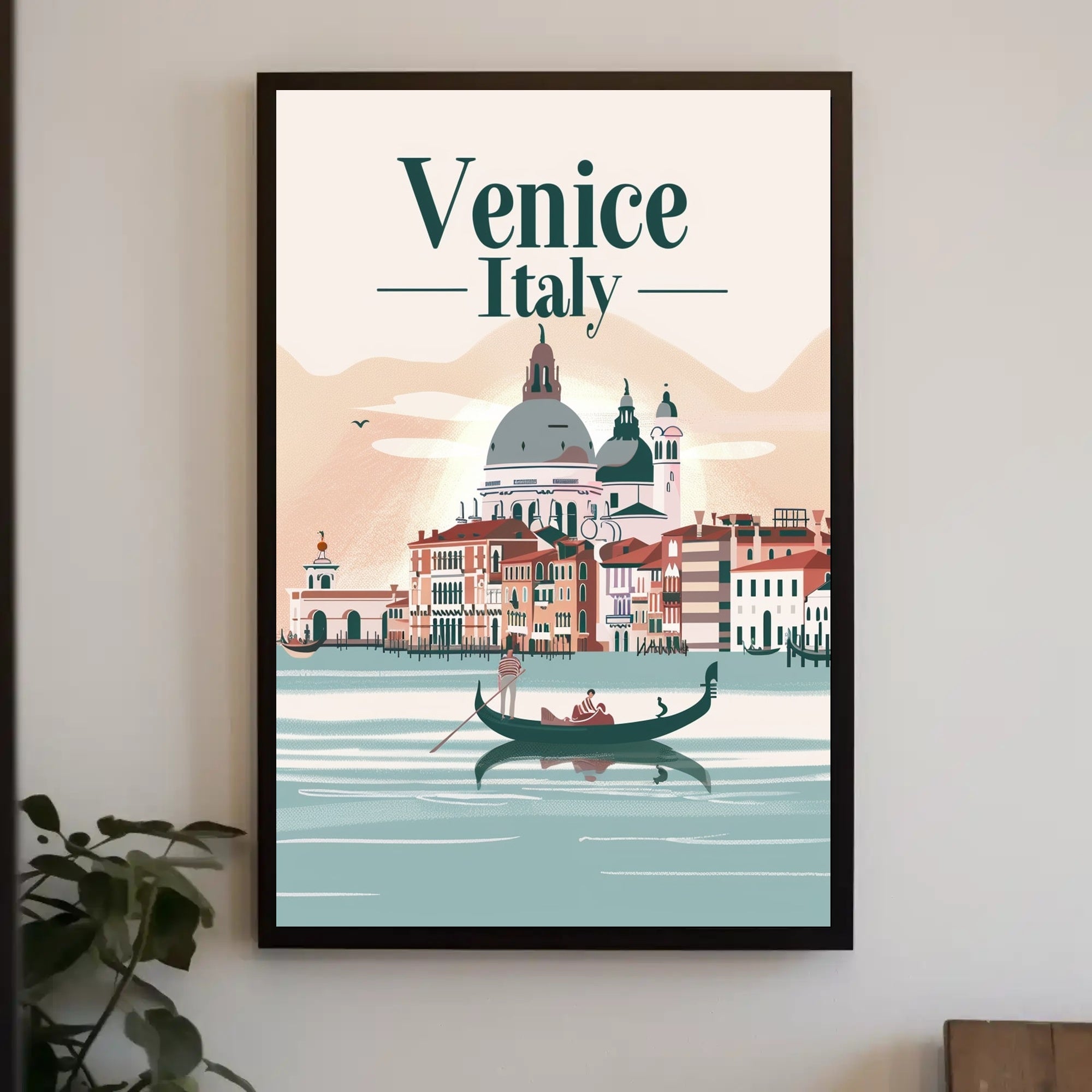 Venice Gondola Ride: Serene Urban Travel Poster PosterGoat