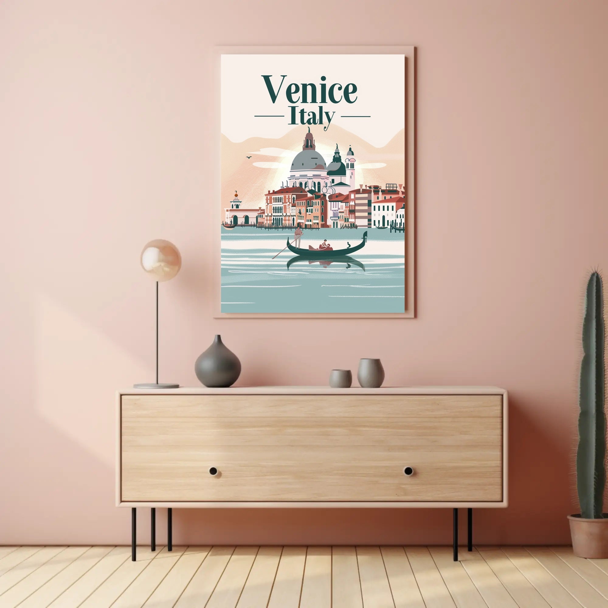 Venice Gondola Ride: Serene Urban Travel Poster PosterGoat