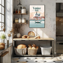 Venice Gondola Ride: Serene Urban Travel Poster PosterGoat
