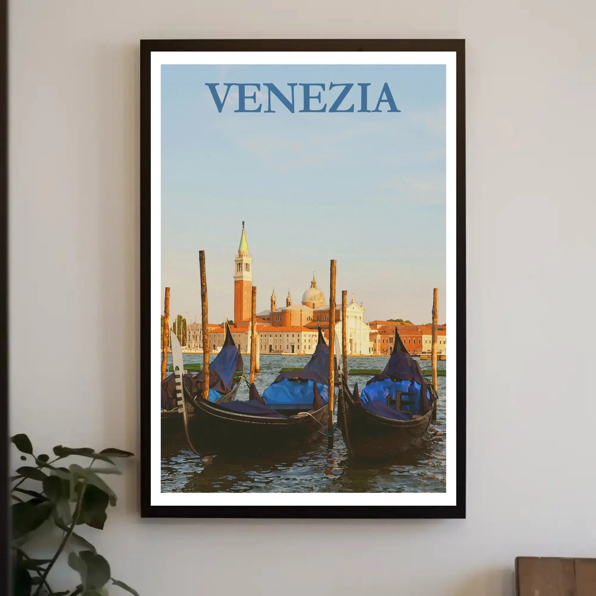 Venice Gondola Scene Travel Poster PosterGoat