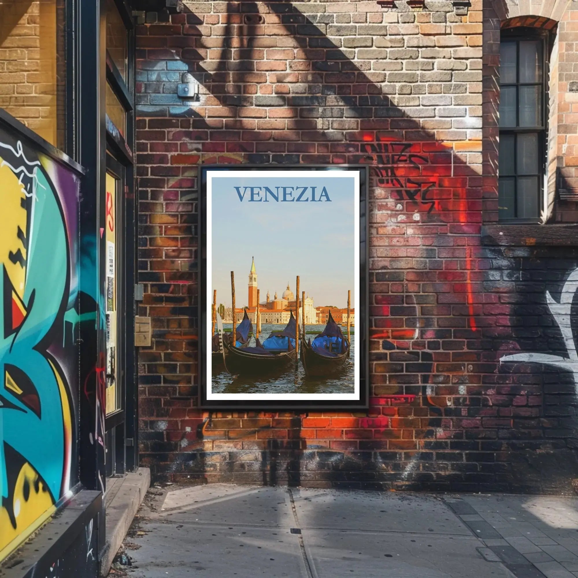 Venice Gondola Scene Travel Poster PosterGoat
