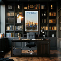 Venice Gondola Scene Travel Poster PosterGoat