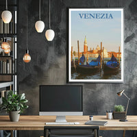 Venice Gondola Scene Travel Poster PosterGoat