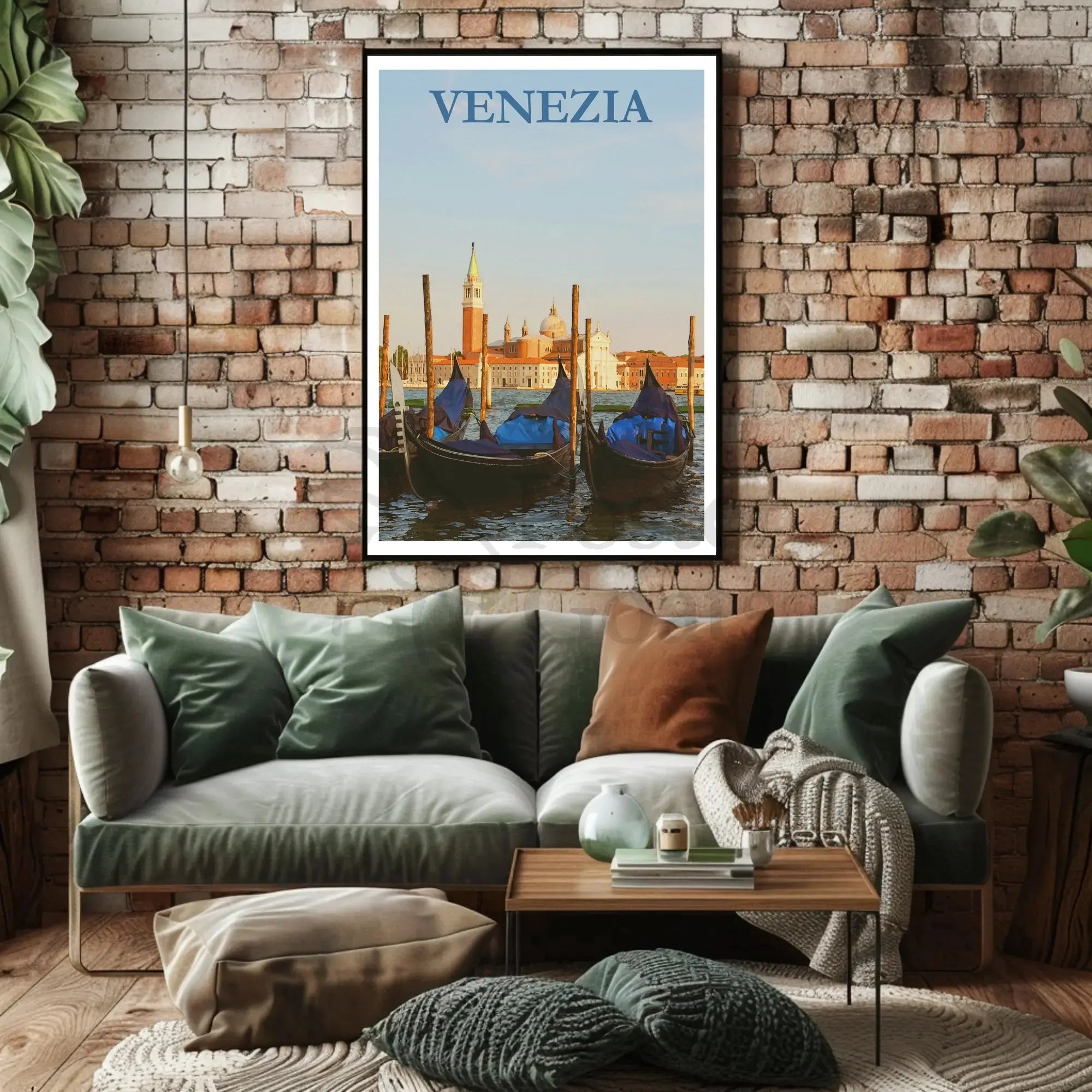 Venice Gondola Scene Travel Poster PosterGoat