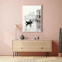 Venice Gondola, Renaissance Reflection Cultural Heritage Poster PosterGoat