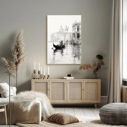 Venice Gondola, Renaissance Reflection Cultural Heritage Poster PosterGoat