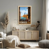 Venice Romantic Nostalgia Vintage Travel Art Poster PosterGoat