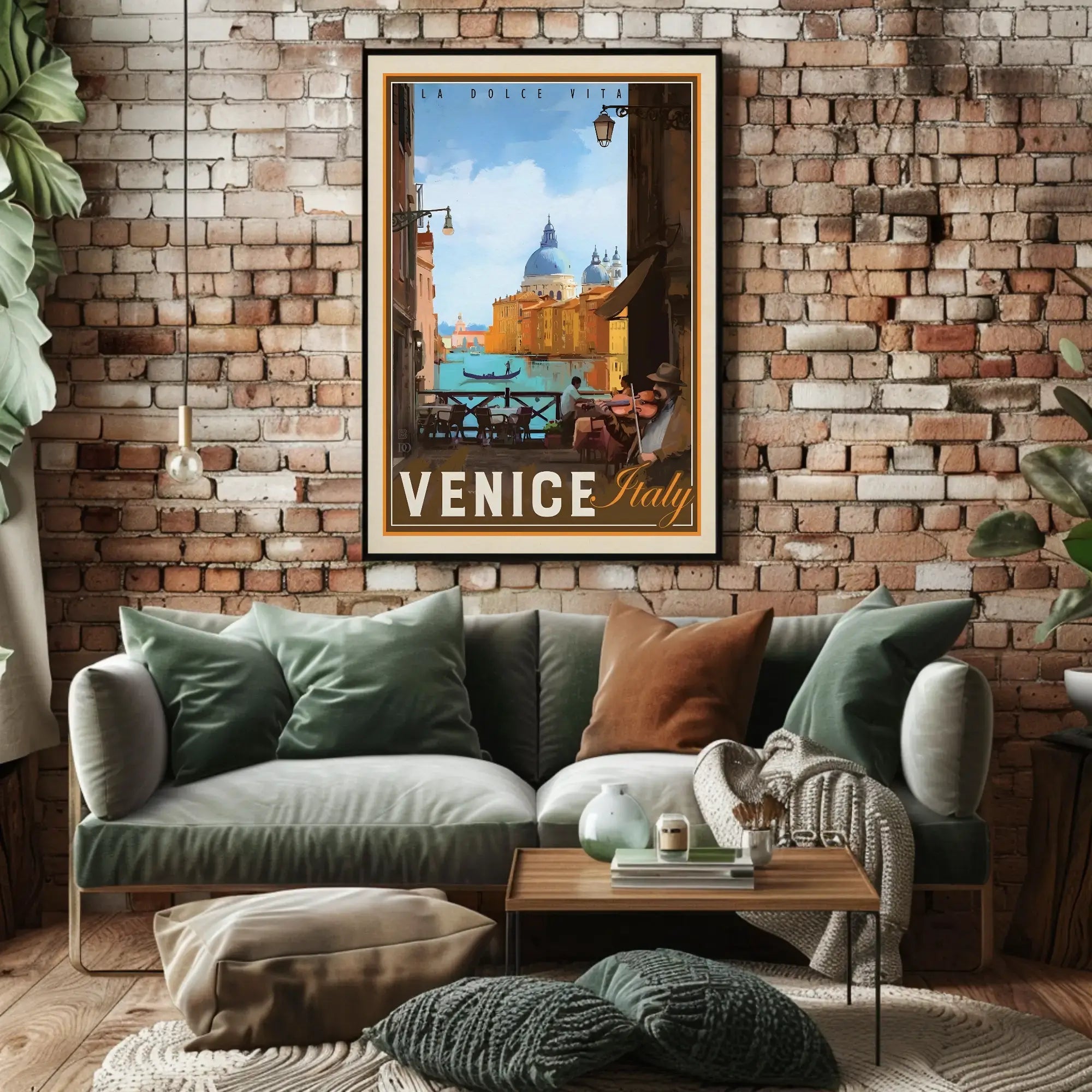 Venice Romantic Nostalgia Vintage Travel Art Poster PosterGoat