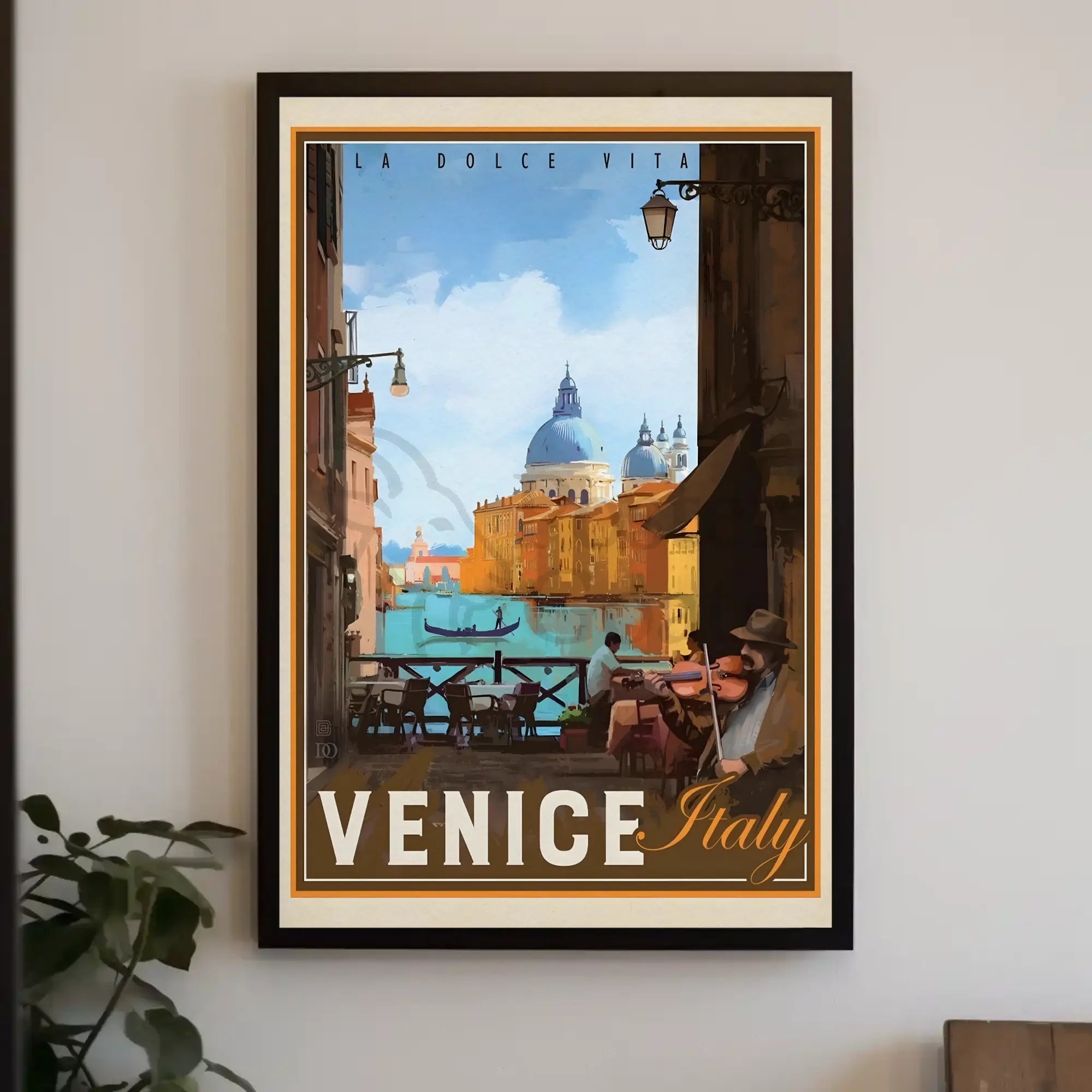 Venice Romantic Nostalgia Vintage Travel Art Poster PosterGoat